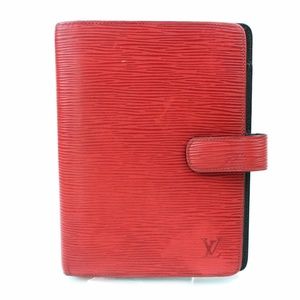 Louis Vuitton Agenda MM Red Epi Diary Cover 10853